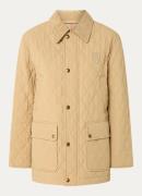 Burberry Gewatteerd jack met quilt patroon en klepzakken