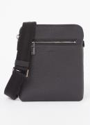 BOSS New Crosstown crossbodytas van leer