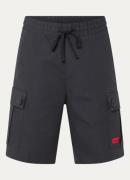 HUGO Garlio regular fit korte broek met steekzakken en logo