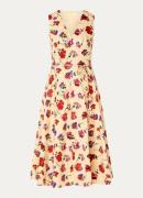 L.K.Bennett Gaia midi jurk met bloemenprint en strikceintuur