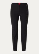 HUGO Hagonia high waist slim fit pantalon met steekzakken