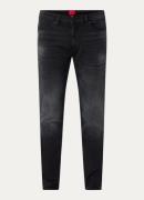 HUGO 734 slim fit jeans met gekleurde wassing