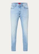 HUGO 708 slim fit jeans in lyocellblend met lichte wassing