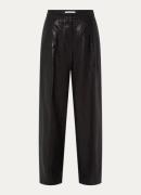 Pennyblack Renavia high waist wide fit pantalon van linnen met metalli...