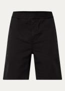 Carhartt WIP Flint straight fit korte broek met steekzakken en logo