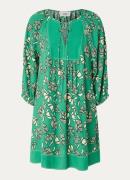 ba&sh Amy mini tuniekjurk met print en strikkraag