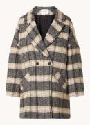 ba&sh Holf oversized double-breasted mantel in wolblend