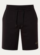 Armani Straight fit korte joggingbroek met trekkoord en logo