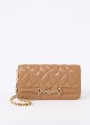 NIKKIE Abby Horsebit clutch met quilt patroon en afneembare schouderri...