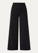 Claudia Sträter High waist wide fit pantalon met steekzakken