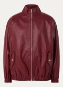 The Frankie Shop Senta bomberjack van imitatieleer