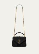 Saint Laurent College Medium crossbodytas van quilted kalfsleer