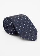 BOSS H-Tie stropdas in zijdeblend met grafische print
