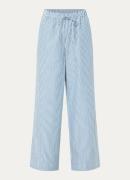 French Connection Cambria high waist wide fit pantalon met streepprint
