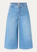 BRAX Melli S high waist wide fit culotte van chambray