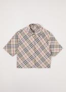 Burberry Blouse met ruitdessin en borstzak