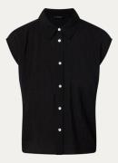 OPUS Fadri blouse met rijgdetail