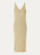 ba&sh Zalana midi jurk met lurex en split