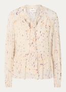 ba&sh Kamala tuniek met strikkraag en print