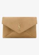 Saint Laurent Cassandre Large clutch van kalfssuède