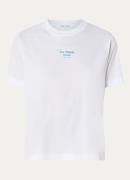 SAMSØE SAMSØE Sacamino T-shirt van biologisch katoen met front- en bac...
