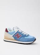 New Balance 574 sneaker met suède details