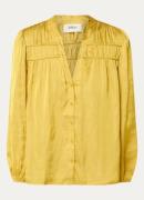 ba&sh Cessia blouse van satijn met ruches