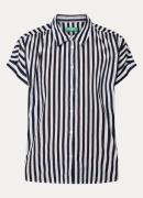 Benetton Blouse in linnenblend met streepprint