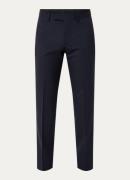 Sandro Slim fit cropped pantalon van wol met persplooi