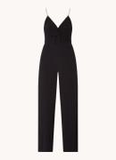 ba&sh Fifi wide fit jumpsuit met rugdecolleté en kettingdetail