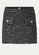 Liu Jo Minirok met tweed-look met pailletten