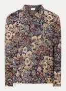 Les Deux Hugh regular fit overshirt met jacquard dessin