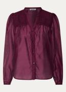 Co'Couture Taffy blouse met smockwerk