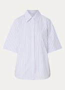 Selected Femme Ellen blouse met streepprint