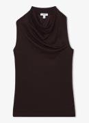 Reiss Darla mouwloze top met gedrapeerd detail