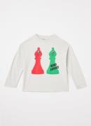 BOBO CHOSES Checkmate longsleeve met print