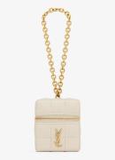 Saint Laurent Cassandre Matelassé Carré Mini Cube handtas van lamsleer
