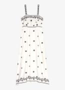 Maje Maxi mouwloze jurk met borduring