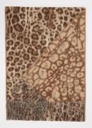 Fraas Sjaal met panterprint 185 x 35 cm
