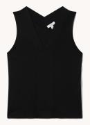 Reiss Mira top met V-hals