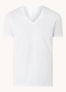 Armani T-shirt van pima katoen met V-hals