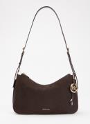 Michael Kors Nolita Medium schoudertas van nubuck met verstelbare scho...