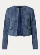 NIKKIE Limasoll blazer met tweed-look en klepzakken