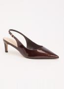 Dune London Wide Fit Celinna slingback van leer
