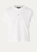 NIKKIE N Embellishment T-shirt met imitatieparels en strass