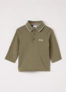 BOSS Polo van piqué katoen met logo