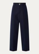 Sandro High waist loose fit pantalon met steekzakken
