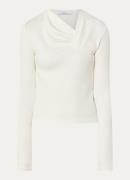 IRO Mala fijngebreide top in lyocellblend