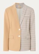 JOSH V Suus blazer met klepzakken en ruitdessin