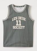 Les Deux Silas tanktop met logoborduring